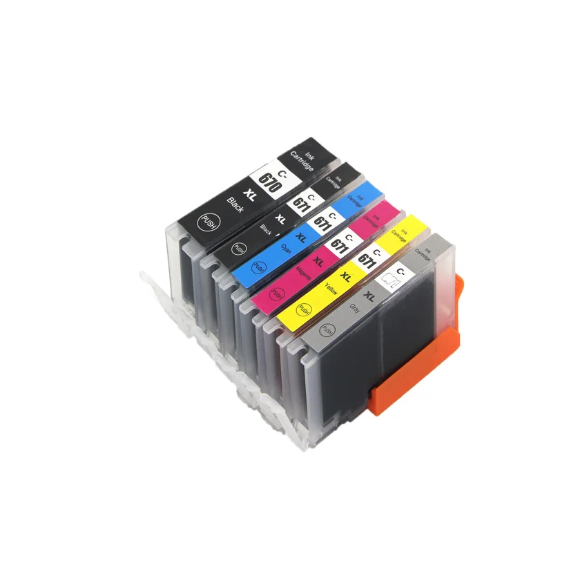 Картридж для принтера canon PIXMA MG7760 MG7766 MG7765 6 цветов|ink cartridge|ink for canoncompatible ink cartridge |