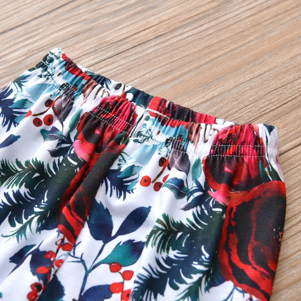 Комплект одежды из 3 предметов для маленьких девочек Топы с короткими рукавами и