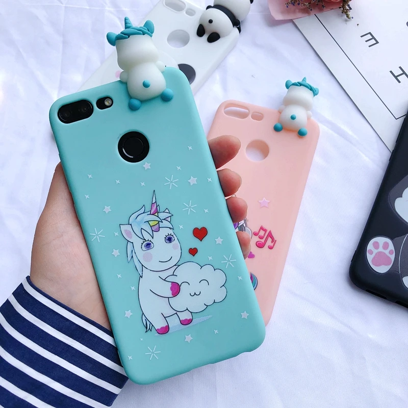 5 Y5 Y6 Y7 Prime 3D чехол для etui huawei Y7 Prime чехол Kawaii Медведь Единорог для Funda huawei Y5 Y6 Y7 Prime чехол - Цвет: 5