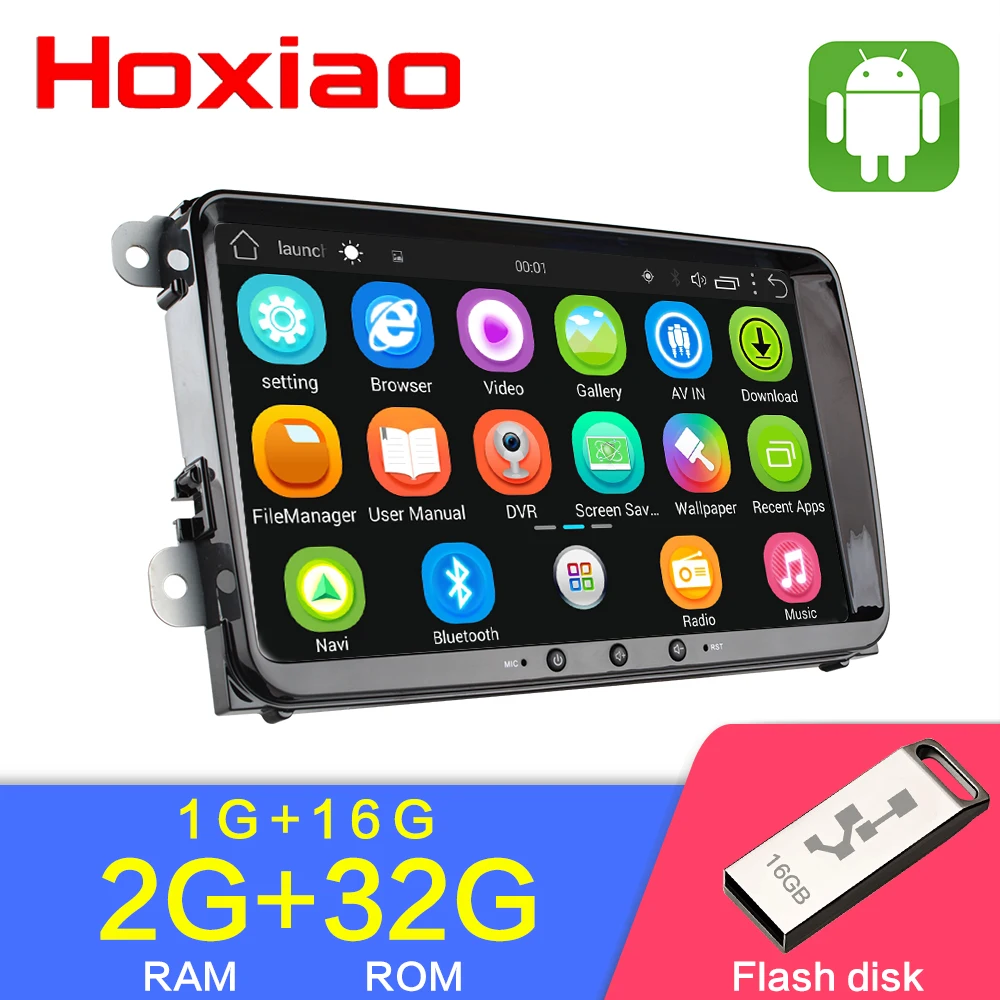 Ram 2G+ rom 32G Android автомобильный Радио плеер gps навигация для Фольксваген Шкода Гольф 5 6 POLO PASSAT B5 B6 JETTA TIGUAN 2 din