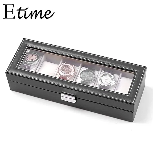 Fanala Watch Box 6 сетки кожаные коробки для часового завода коробка часов ювелирные