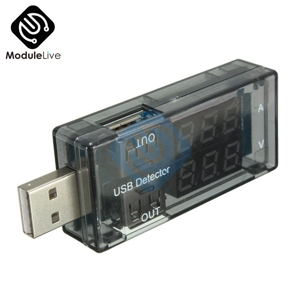 Зарядное устройство USB зарядный детектор напряжения вольтметр амперметр 3 В 9
