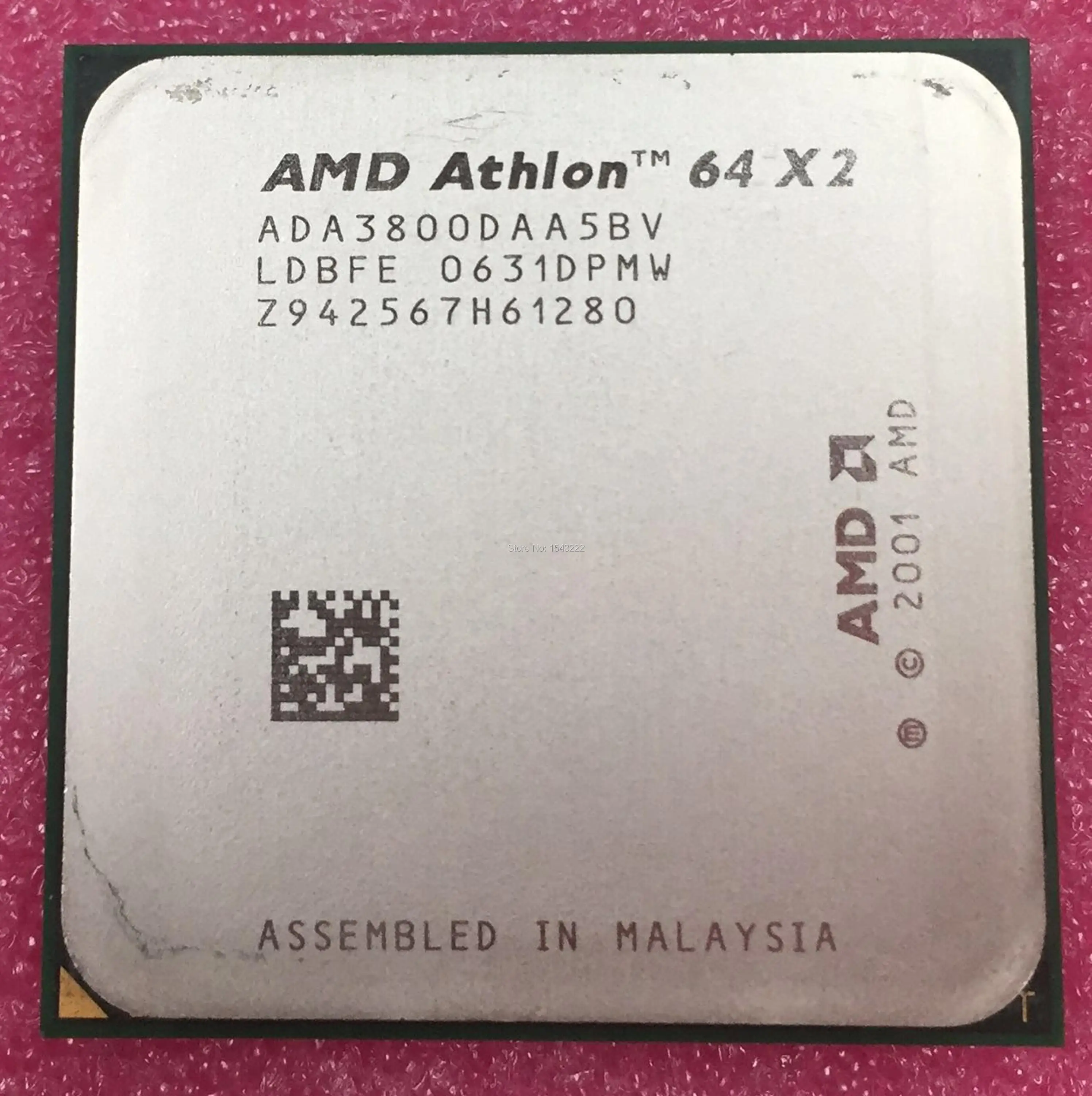 Двухъядерный процессор AMD Athlon X2 3800+ 2,0 ГГц X2 3800+ ADA3800DAA4BW ADA3800DAA5BV ADA3800DAA5CD 95W Socket 939PIN