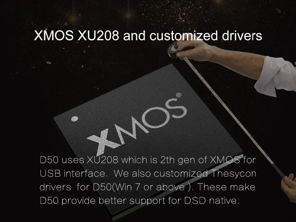 Топпинг D50 ES9038Q2M* 2 чип DSD512 USB DAC XMOS XU208 32 бит/768 кГц декодер