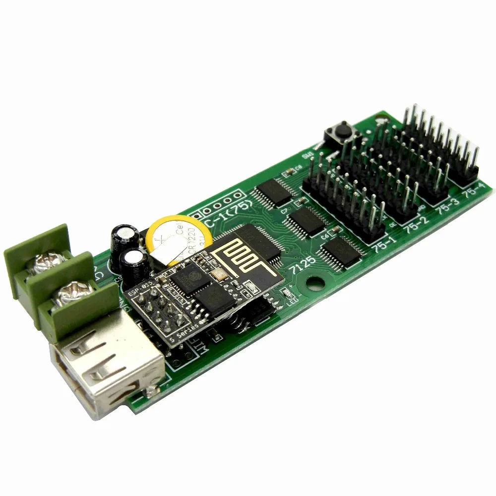 HC 1W USB полный Цвет светодиодный Управление карта Wi Fi Android APP Поддержка Дисплей