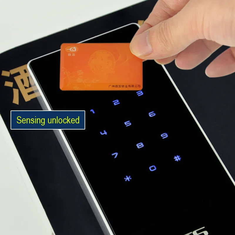 Новый Smart электронный пароль клавиатуры M1 карты замок с английскими Сенсорный