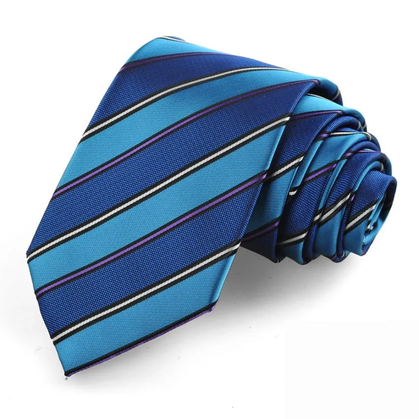 Feliavert Роскошные галстук Для мужчин s полосатый полиэстер Классический жаккард