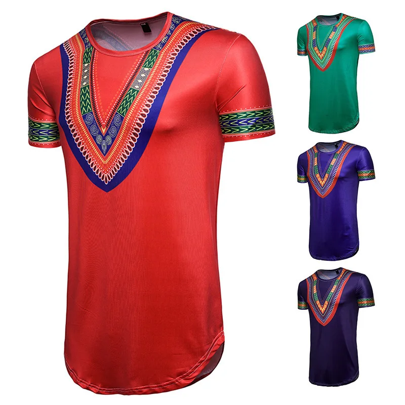 Women African Clothing Time-limited Cotton Polyester 2018 Hot Pin National Great Joy Dress Totem Print T-shirts | Тематическая