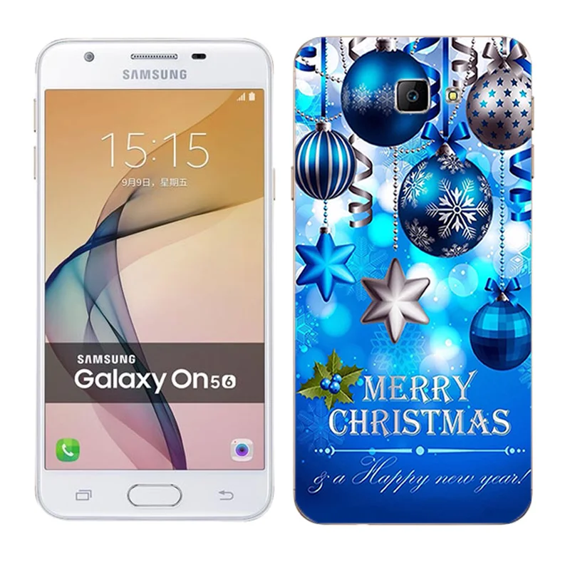 Для Samsung Galaxy J5 Prime on5 2016 чехол силиконовый мягкий TPU X'mas Day Painted 5 0 &quotдля Duos G570F |