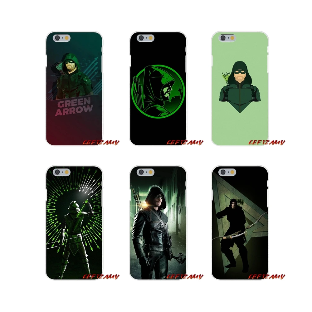 Аксессуары серии Green Arrow для iPhone X XR XS MAX 4 4s 5 5S 5C SE 6 S 7 8 Plus|Чехлы-накладки| |