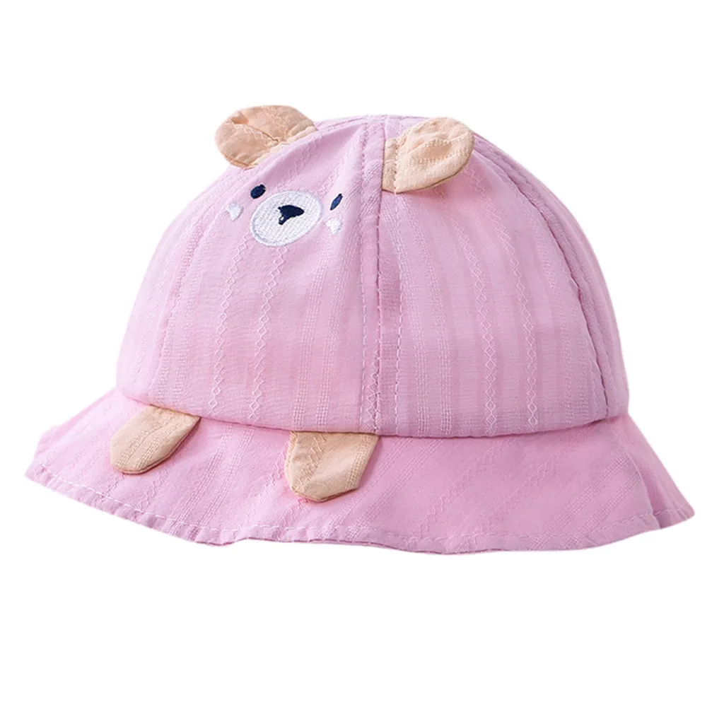 LONSANT/Летняя шапка для малышей Детская кепка с ушками медведя Повседневная