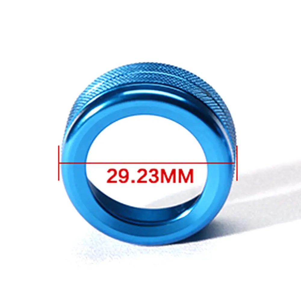 Кольцо для украшения салона автомобиля алюминиевая объемная вращающаяся кнопка