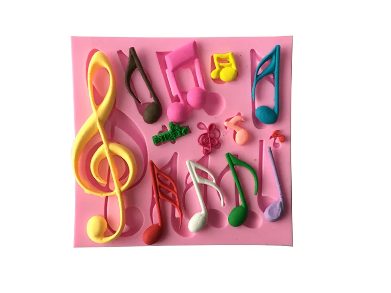 Music Note Guitar Shaped Silicone Cake Decorating Tool Mold Pastry Baking | Дом и сад