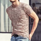 2019 мужские повседневные футболки топы с длинными рукавами, рубашка, Мужская одежда, стильные V образным вырезом Футболка Undetshirts 3XL негабаритных