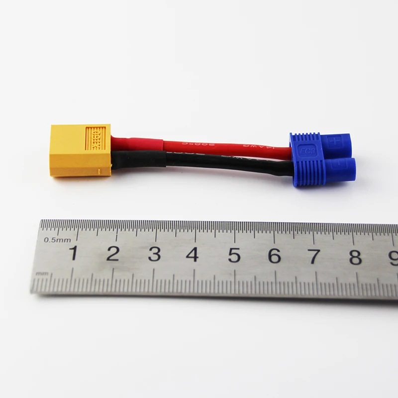 OliYin 5 шт./лот XT60 к разъему EC3 Штекерный гнездовой адаптер 14awg зарядный кабель для