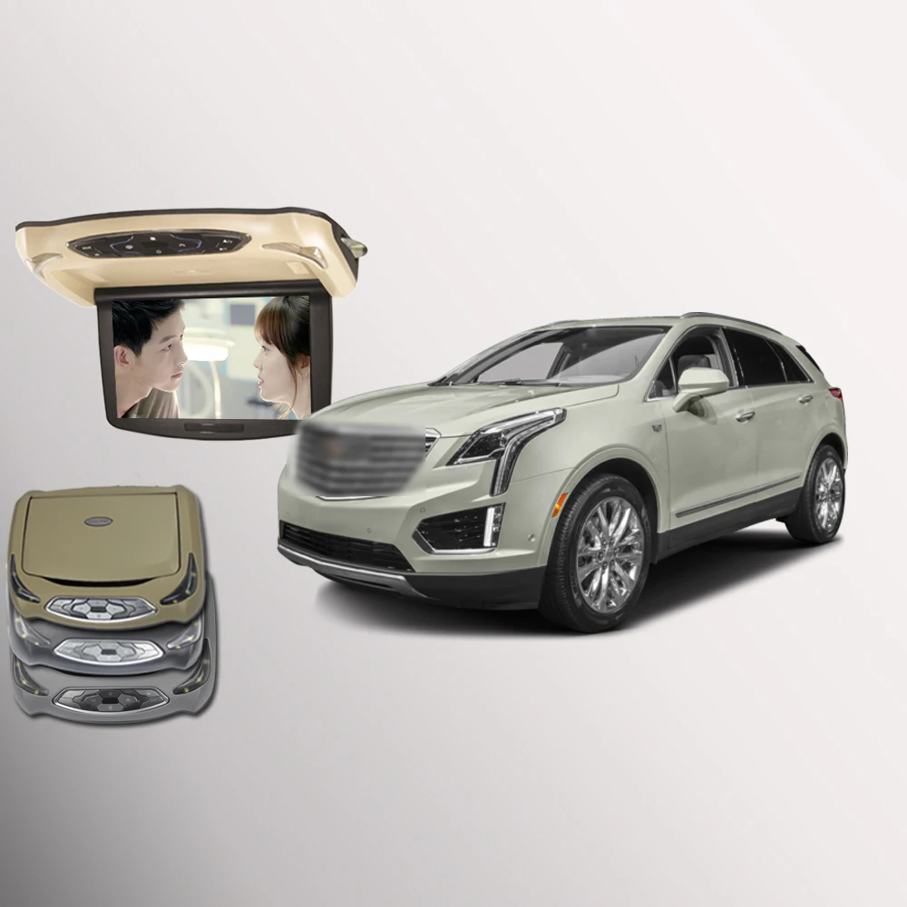 Автомобильный откидной монитор BigBigRoad для Cadillac XT5 светодиодный цифровой экран