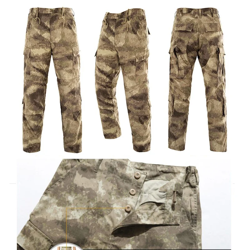 

TAK YIYING Camouflage Army Military Uniform Men tactical Cargo Pants Bdu Combat Uniform
