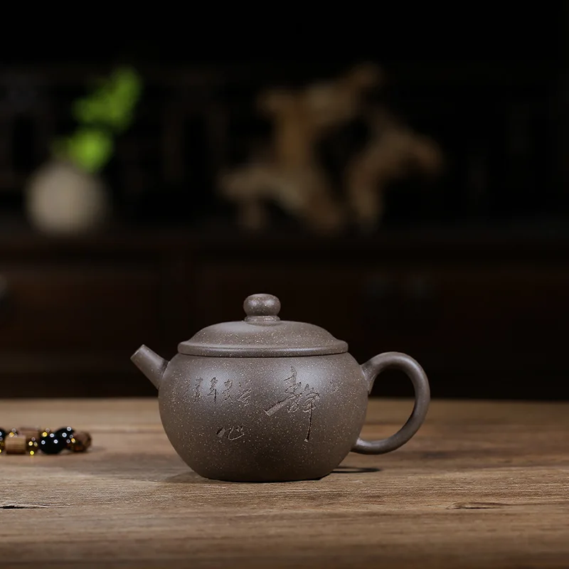 

Sand Pot Wholesale Original Ore Green Ash Mud Jade Pearl Pot Genuine Yixing Handmade Teapot Kungfu Teaware Ball Hole