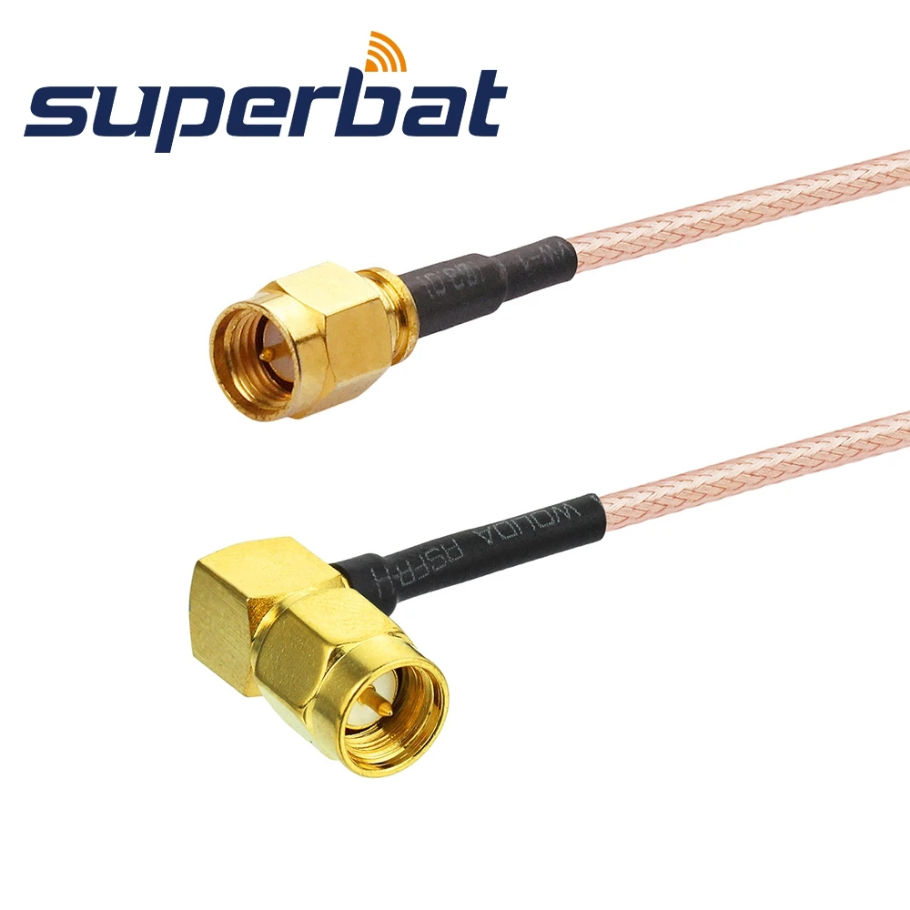 Соединительный кабель Superbat с прямым углом SMA и штекером входной разъем RG316 40 см