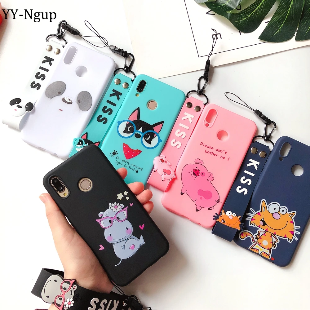 Чехол для Redmi Note 7 чехол Xiaomi Redm 5 6 Pro S2 Kawaii Lanyard силиконовый etui Mi A2 Lite чехол|Бамперы| |