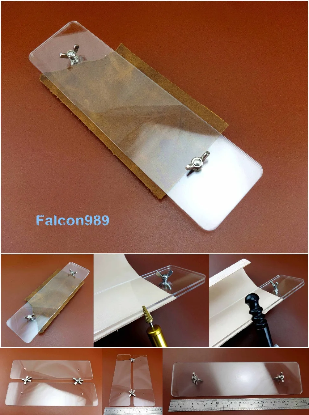 Кожевенное ремесло акриловый край крашение Слик строчка зажим вспомогательный