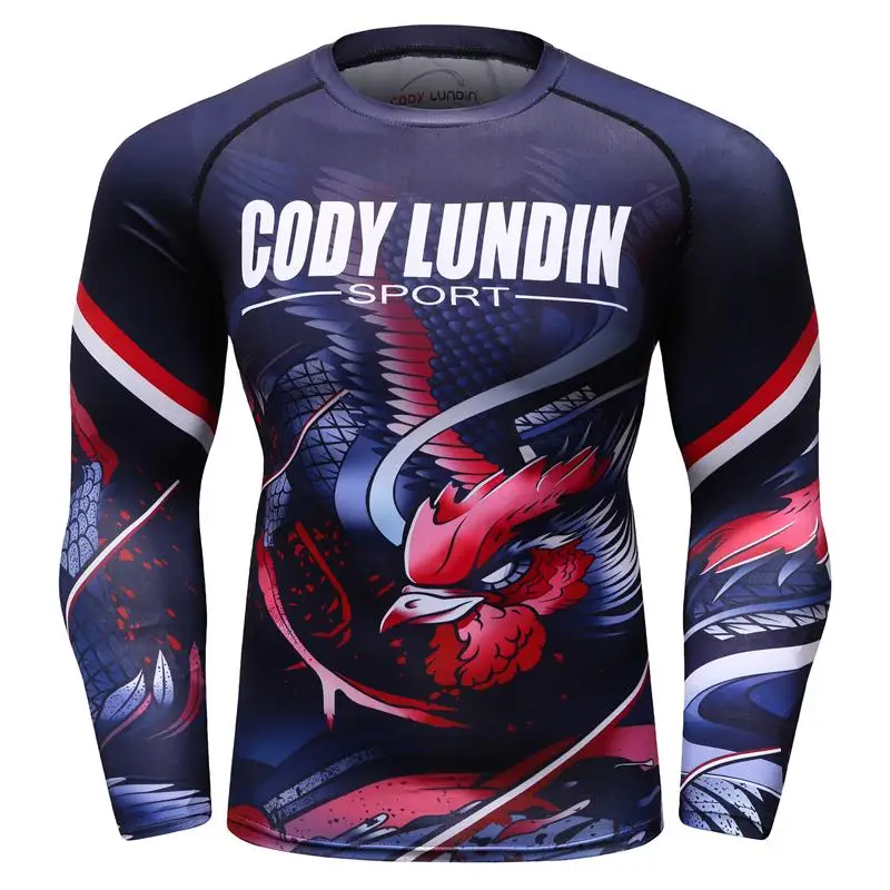 Мужская футболка с 3D принтом MMA Rashguard BJJ jersey marvel компрессионные топы