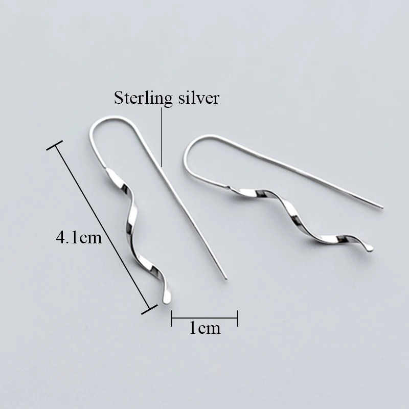Женские простые серьги спирали из серебра 100 пробы|Серьги-гвоздики| |