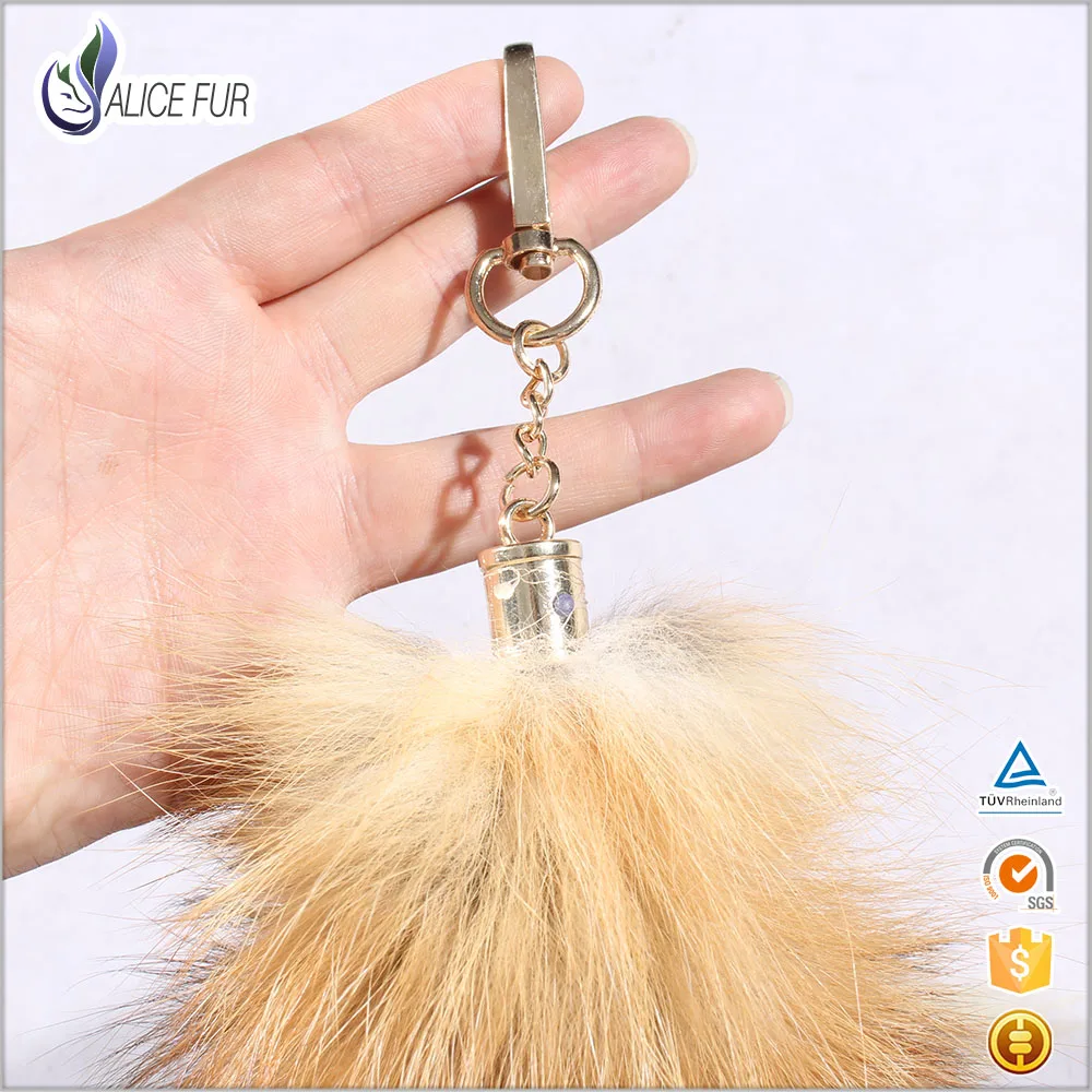 Alice Fur 100% оригинальная реальная красная фотография длина 45 см|keychain red|keychain tailkeychain