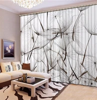 home decor living room curtains dandelion photo 3d curtains for bedroom dandelion printing 3d curtain