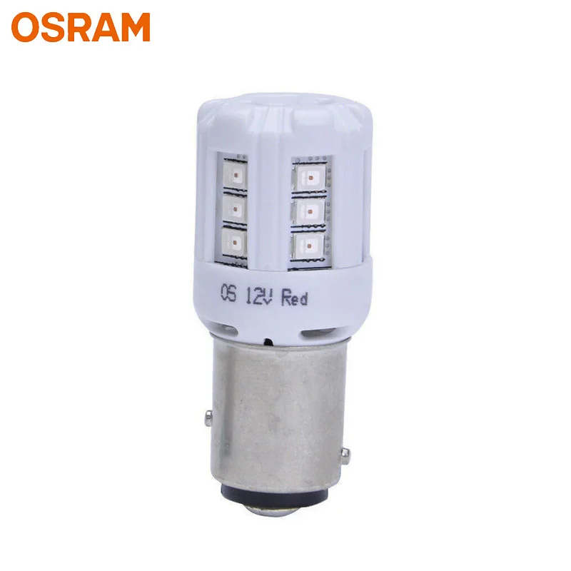 OSRAM СВЕТОДИОДНЫЙ riving standard светодиодный S25 P21/5 Вт 1457R красный цвет противотуманные