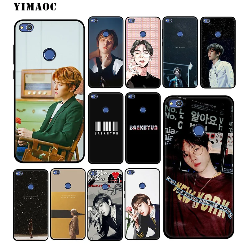 YIMAOC EXO Baekhyun Soft Case for Huawei Honor View 20 10 8X 8 8C 6A 7A 7X 7C Lite Pro Y9 Y7 Y6 Prime 2018 2017 |