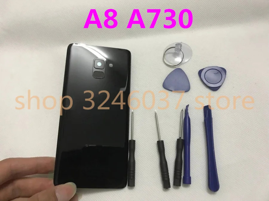 Новая Оригинальная задняя крышка батарейного отсека для Samsung Galaxy A8 A730 A730F 2018