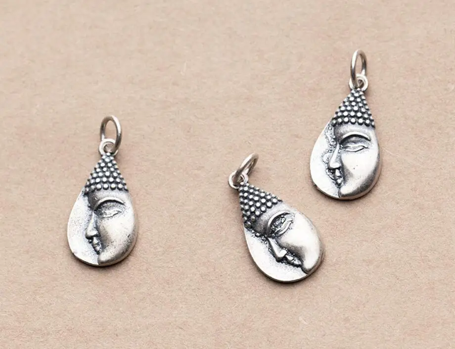 Браслет буддизма и Будды из серебра 925 пробы Подарочная подвеска Шарм A2514 1