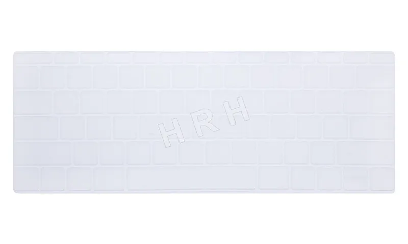 Clear HRH Цветной силиконовый чехол-клавиатура для ноутбука Macbook New Pro 13 A1708(версия без сенсорной панели) и для Mac 12 дюймов A1534 - Цвет: Clear