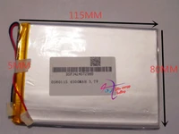 tablet battery size 0580115 3 7v 4500mah lithium polymer battery with protection board for pda tablet pcs digital product