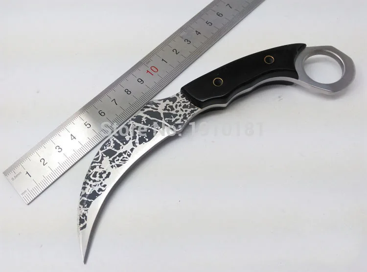 Открытый тактика кемпинг karambit нож фиксированное лезвие с пластиковой крышкой охотничьи ножи выживания Скорпион коготь ножи зерно лезвие