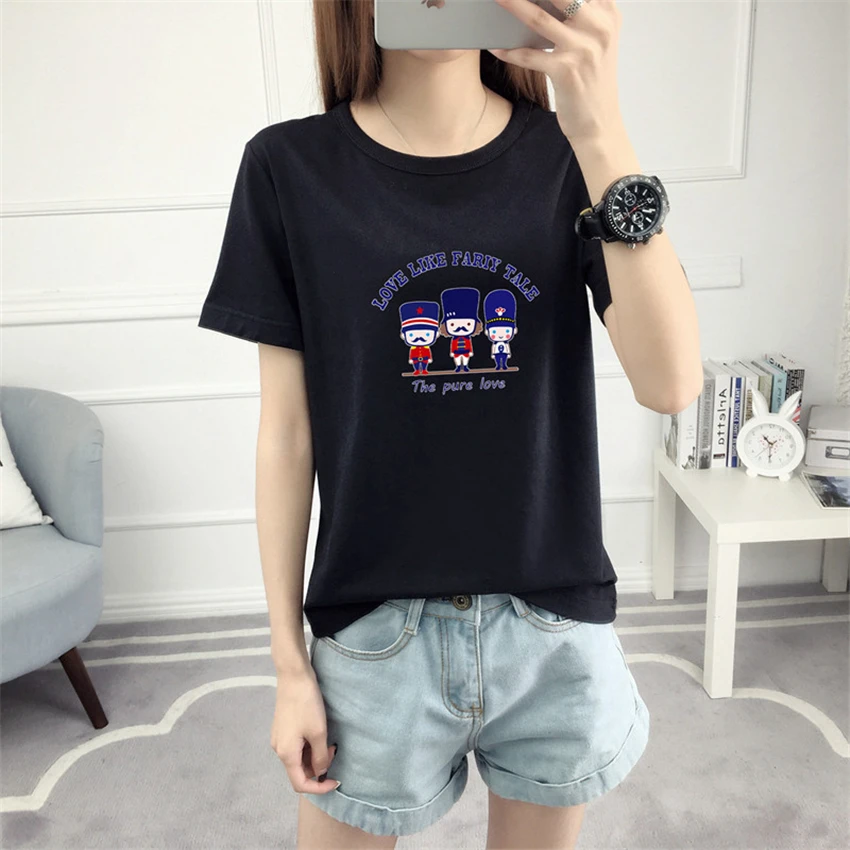 2017 Hipster Племенной брендовая модная летняя футболка Для женщин мультфильм