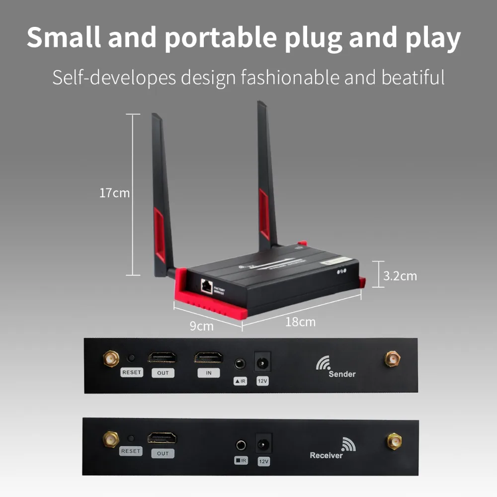 Беспроводной приемник передатчик HDMI 60 м 5 ГГц поддержка 1080P локальный выход с ИК