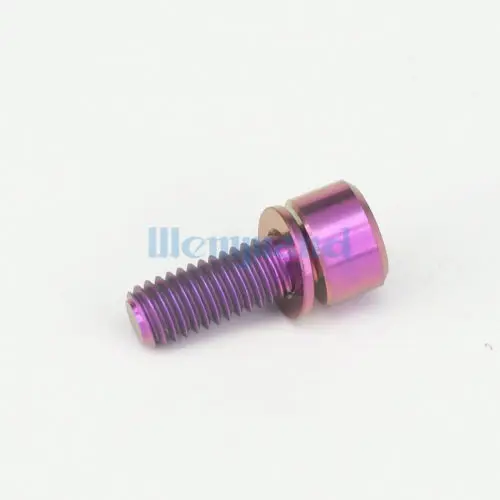 LOT 4 M6 x 16mm Purple TC4 GR5 Titanium Alloy Allen Hex Screw Column Cap Head Bolts For Bicycle | Обустройство дома