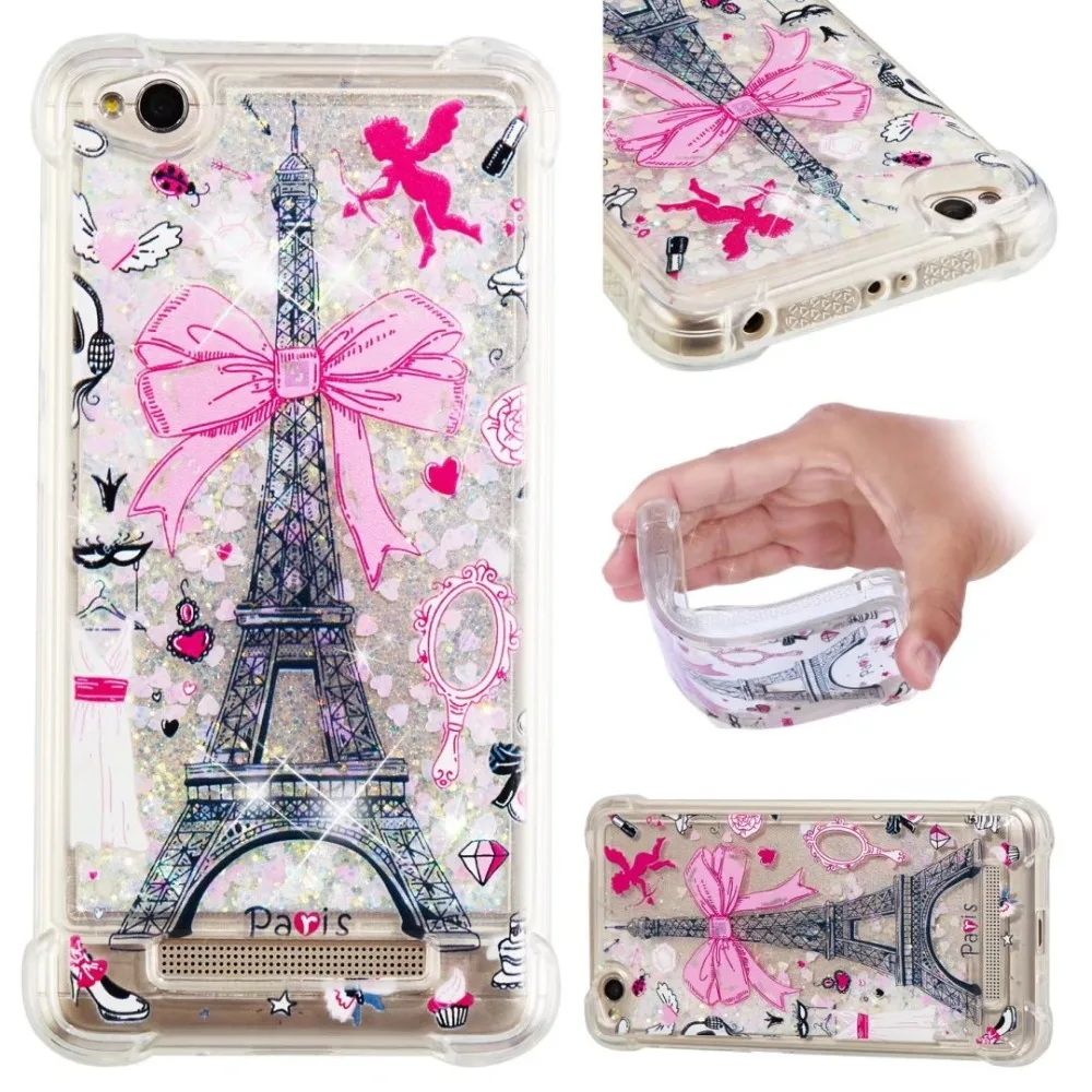CBL For Redmi 4X 5 Plus 5A Note TPU Anti-knock pattern Quicksands Phone Case on for Xiaomi 5a 4A 5X Cover | Мобильные телефоны и