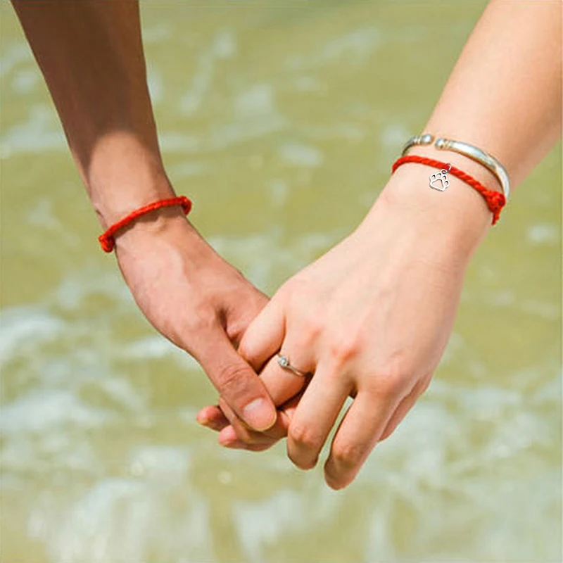 Bff Best Friends очаровательные браслеты браслет с красной нитью счастливый красный
