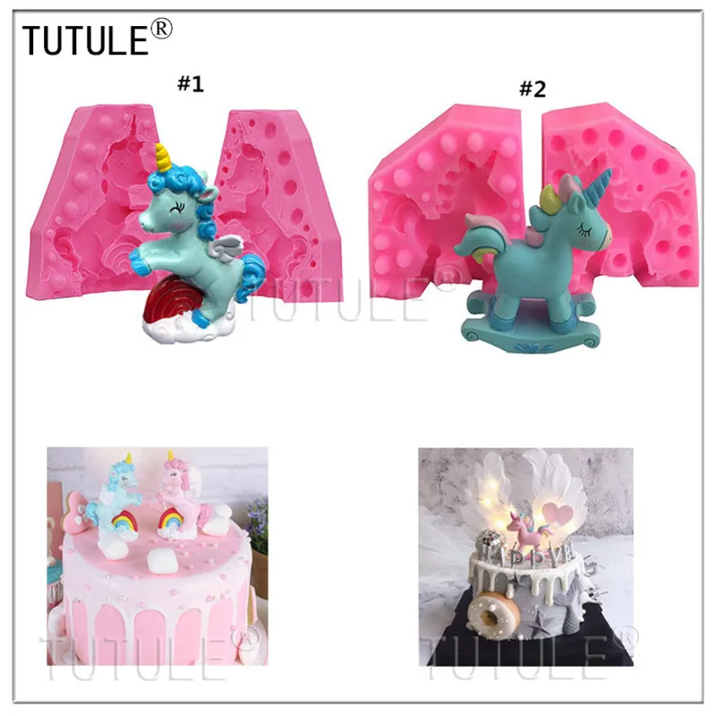 Приспособления 3D силиконовая форма для украшения торта в виде троянского