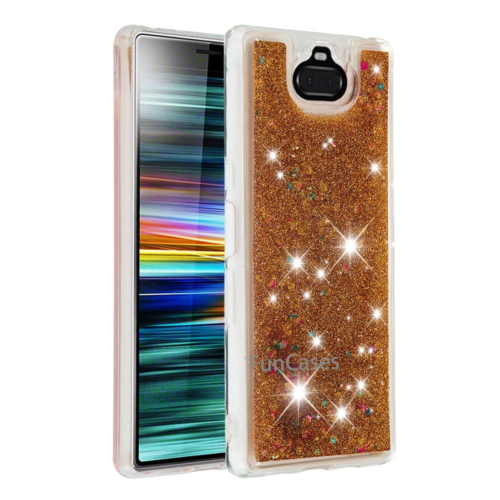 Для SONY Xperia 10 XA3 чехол Модный Блестящий песок LiquidSand мягкий блестящий для телефона