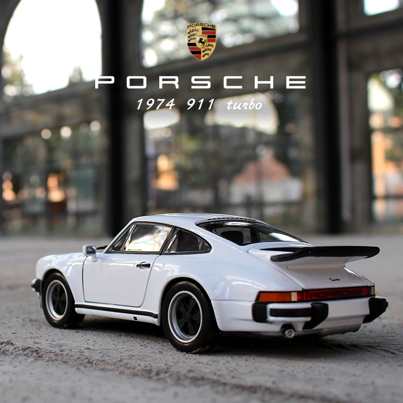1:24 моделирование сплава спортивный автомобиль модель для 911 Turbo 1974 с управлением