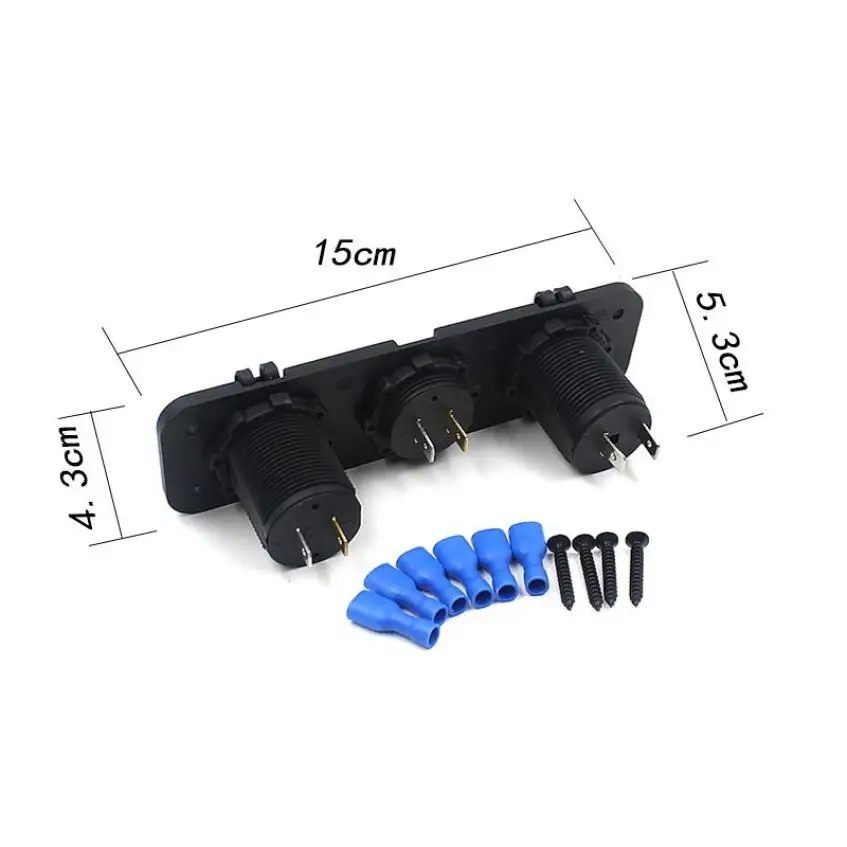 Pretty 12V розетка для автомобильного прикуривателя вольтметр USB зарядное устройство