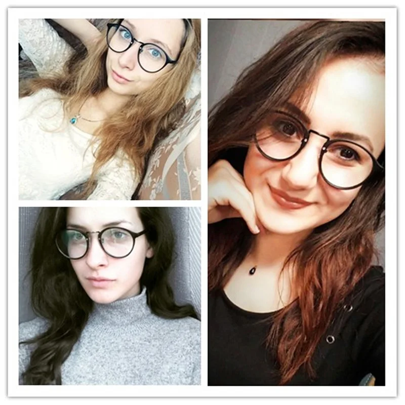 Женские очки для чтения, женские прозрачные винтажные Круглые очки с оправой, мужские компьютерные очки, мужские очки Oculos De Grau Femininos
