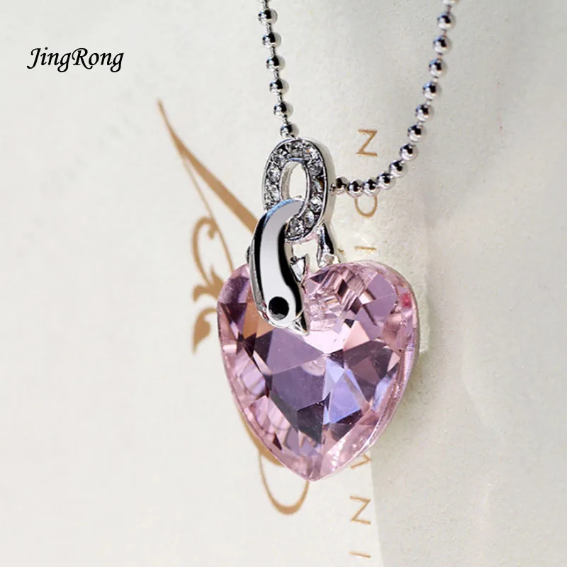 2017 JingRong Марка Цепи Ожерелье Мода Crystal Женские Аксессуары Одежды Шины AAA Циркон