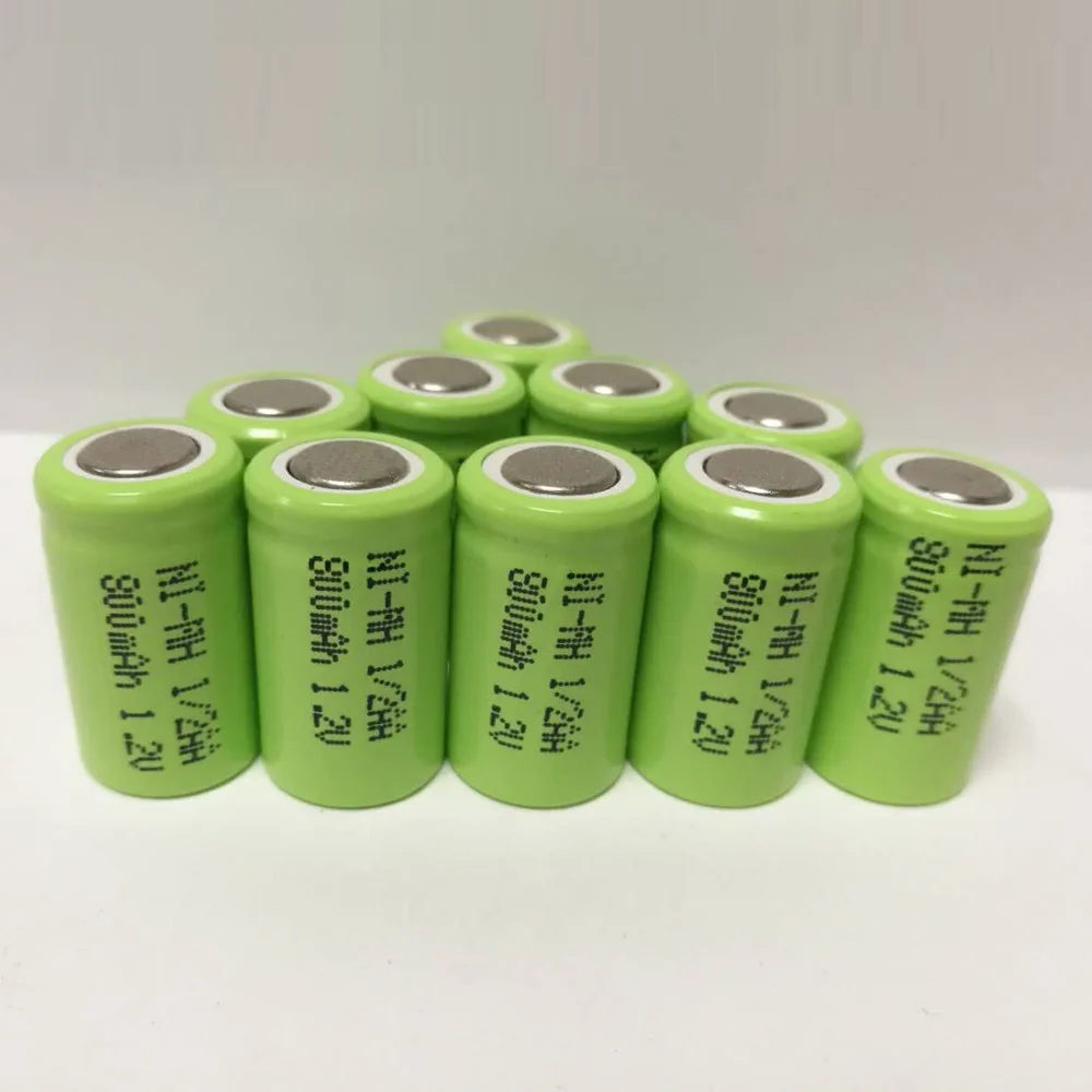 SORVESS 10 шт. 800 мАч 1/2AA перезаряжаемая NiMh батарея 1 2 в Ni MH батареи для DIY электробритва
