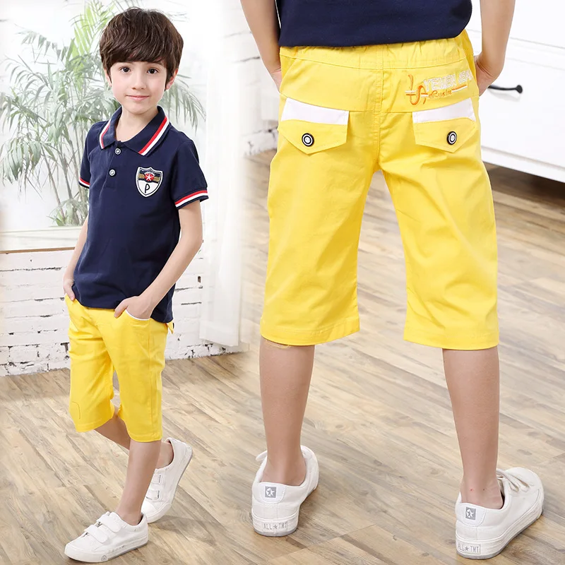 Лето 2020 Детские повседневные шорты детские высокого качества с вышивкой и