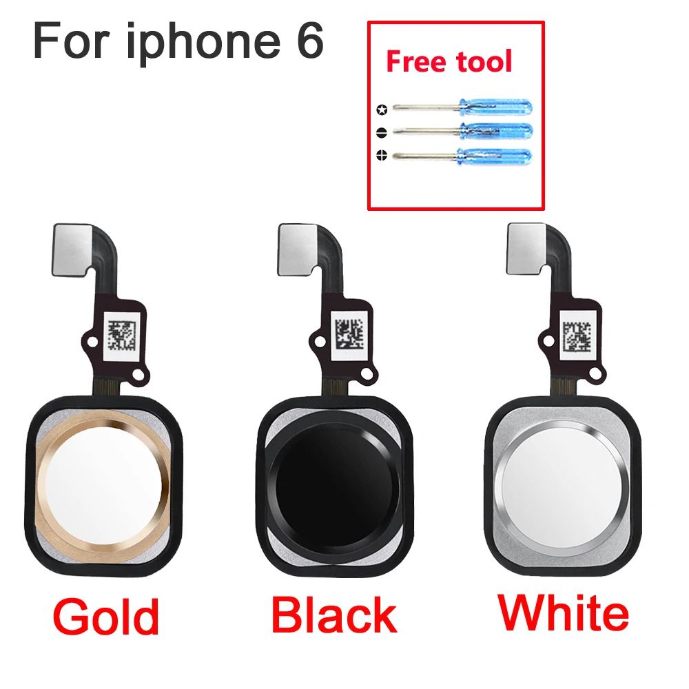 Гибкий кабель KiKiss для iPhone 6 Plus 6S Кнопка возврата без Touch ID мобильный телефон